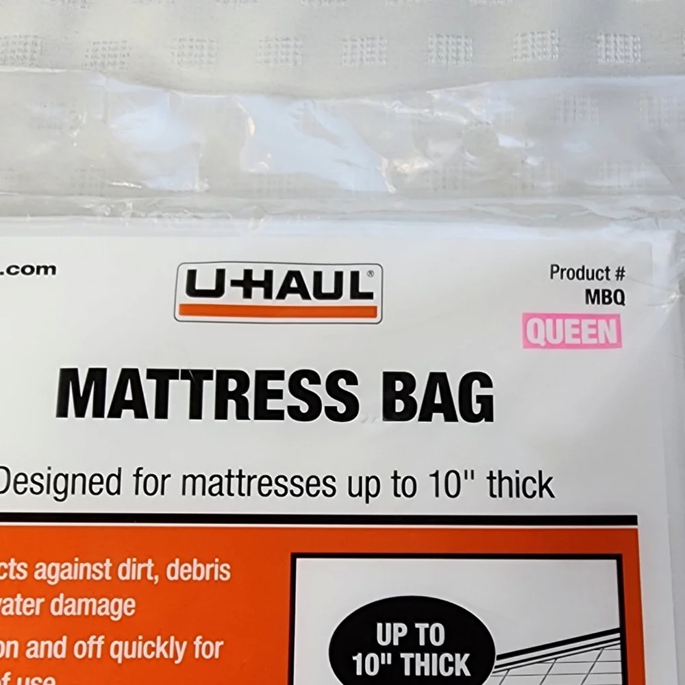 Uhaul mattress or box spring cover case to keep items clean new in bag